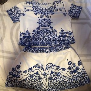 Never worn two piece set.